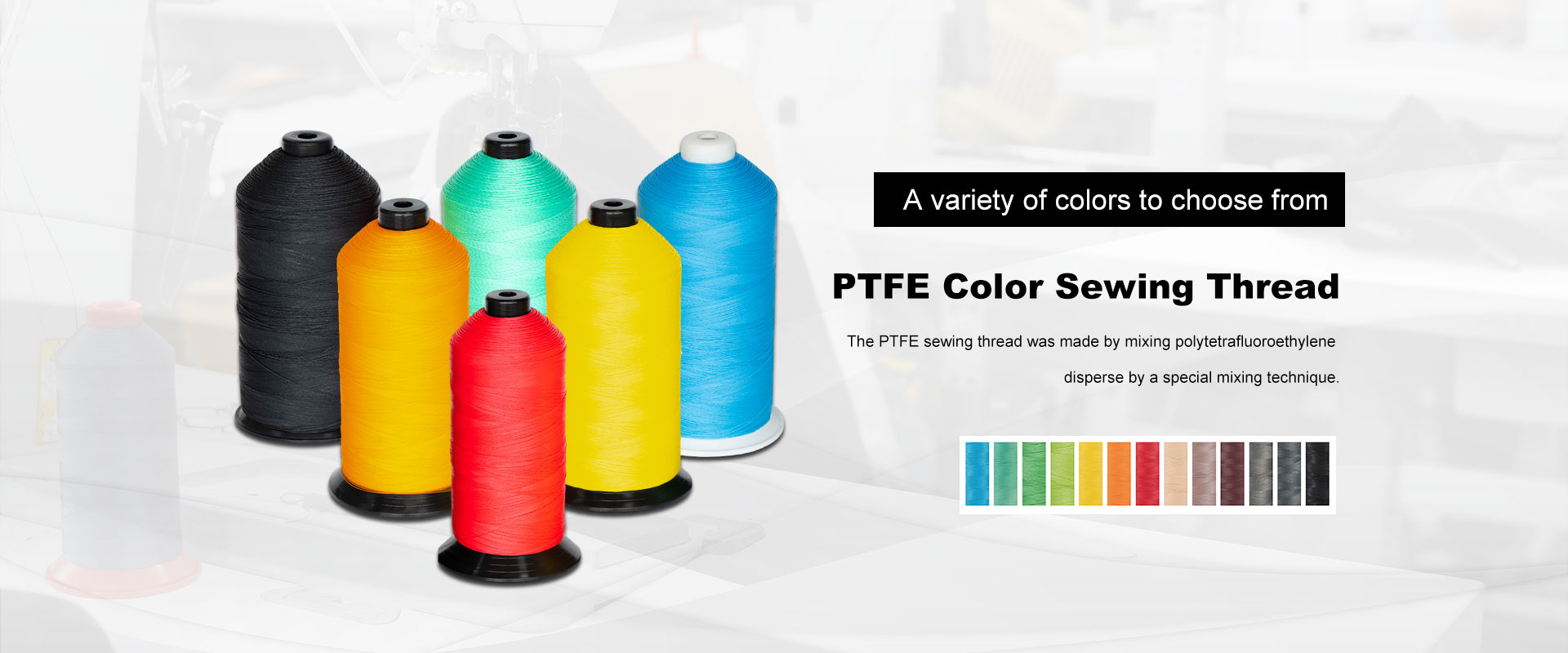 Proveedores de Hilo de coser de color PTFE